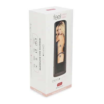 Kiiroo Onyx+ Jessica Drake - interaktív maszturbátor férfiaknak (fekete)