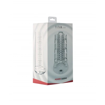 Kiiroo Titan Power - maszturbátor betét férfiaknak (átlátszó)