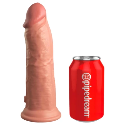 King Cock Elite 8 - tapadókorongos, élethű dildó (20 cm, testszínű)