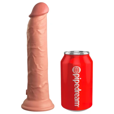 King Cock Elite 9 - tapadókorongos, élethű dildó (23 cm, testszínű)