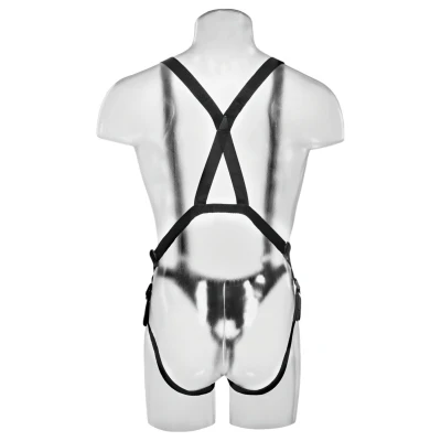 King Cock Strap-on 11 - üreges felcsatolható dildó hámmal (28 cm)