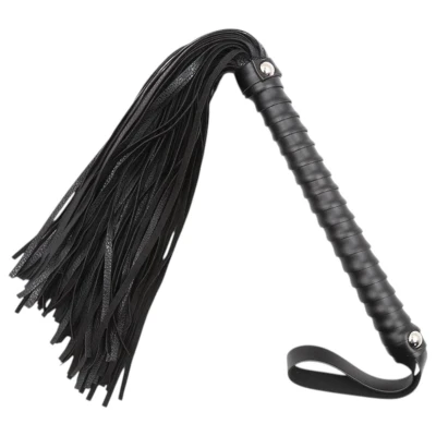 Latetobed - textúrált ostor (fekete, 48 cm)