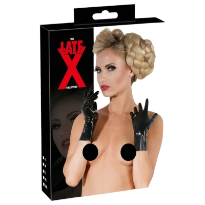 Late X rövid, unisex kesztyű (fekete)