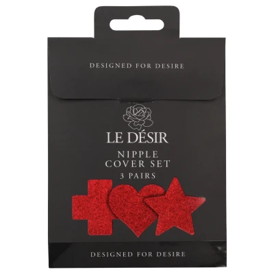 Le Désir - bimbómatrica szett - 3 pár (piros)