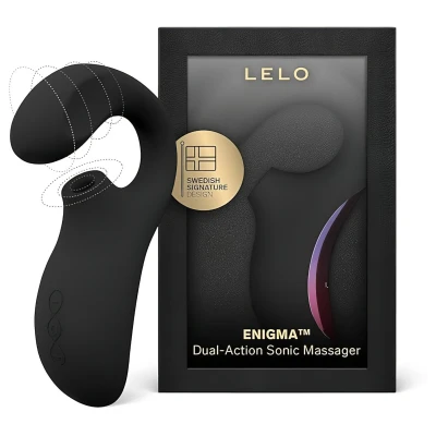 LELO Enigma - akkus, vízálló, 2in1 G-pont vibrátor (fekete)