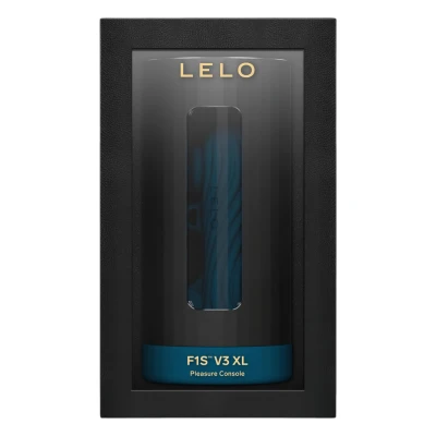 LELO F1s V3 XL - interaktív maszturbátor férfiaknak (fekete-kék)