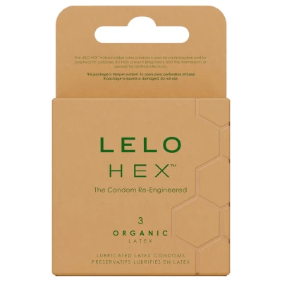 LELO Hex Organic - potencia óvszer (3 db)