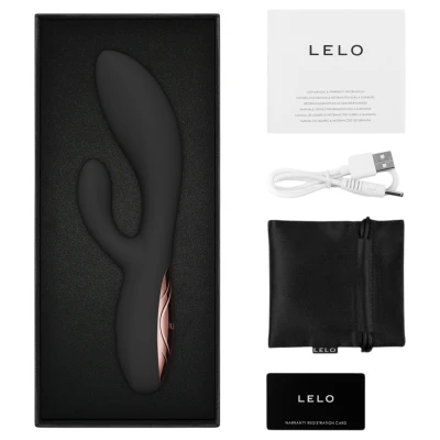 LELO INA Thrust - lökő vibrátor csiklókarral (fekete)