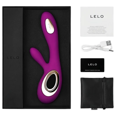 LELO Soraya Wave - akkus, bólogató csiklókaros vibrátor (lila)