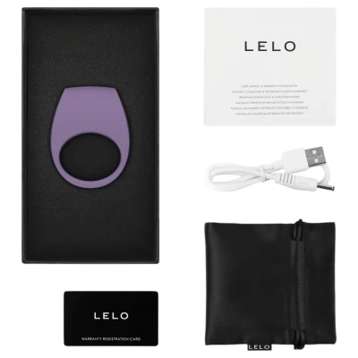 LELO Tor 3 - app-vezérelt, vibrációs péniszgyűrű (lila)