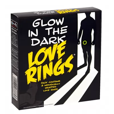 Love Rings - sötétben világító péniszgyűrű szett (3 db)