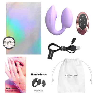 Love to Love Wonderlover - nyelves csiklóizgató és G-pont vibrátor (levendula)
