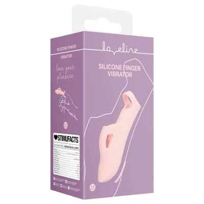 Loveline - bordázott ujjvibrátor csiklóizgató (pink)