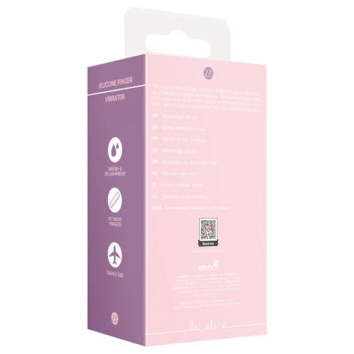 Loveline - bordázott ujjvibrátor csiklóizgató (pink)