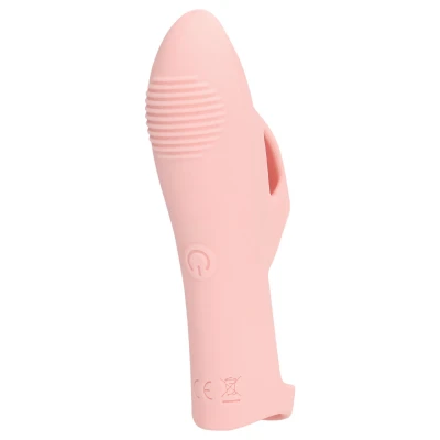 Loveline - bordázott ujjvibrátor csiklóizgató (pink)