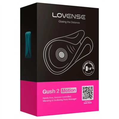 Lovense Gush 2 - app-vezérelt makk vibrátor (türkiz)