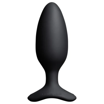 Lovense Hush 2 M - fekete app-vezérelt anál vibrátor (45 mm)