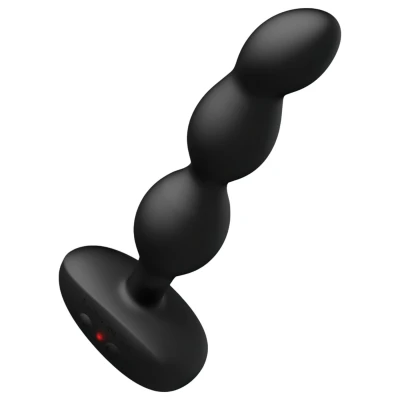 Lovense Ridge - app-vezérelt gyöngyös anál vibrátor (fekete)