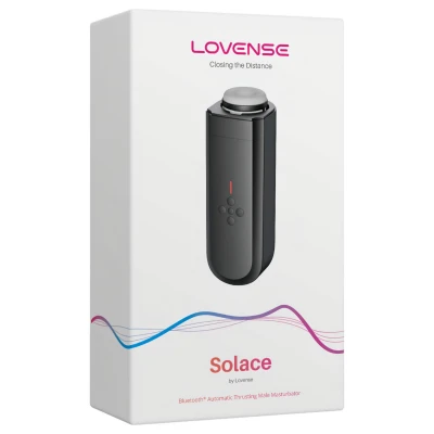 Lovense Solace - App-vezérelt maszturbátor, férfiaknak (fekete)