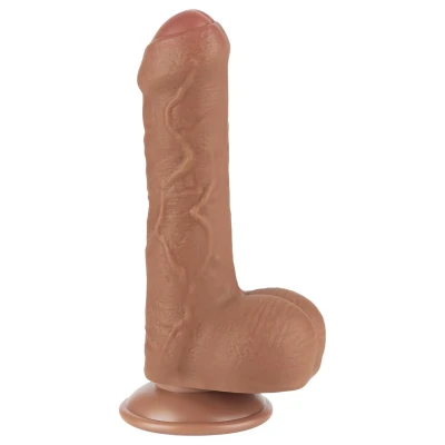 Lovetoy Sliding-Skin - herés kétrétegű dildó - 18,3 cm (testszínű)
