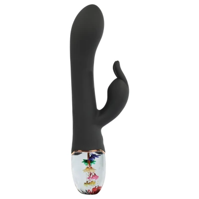 LOVISS Flower - csiklókaros G-pont vibrátor (fekete)