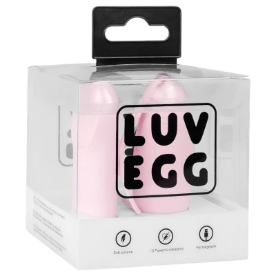 LUV EGG - hordható akkus, rádiós vibrotojás (pink)