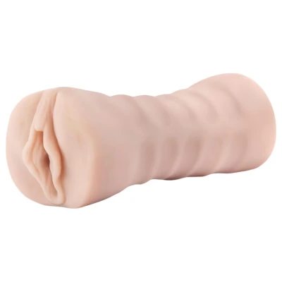 M for Men Ashley - vibráló műpunci maszturbátor férfiaknak (testszínű)