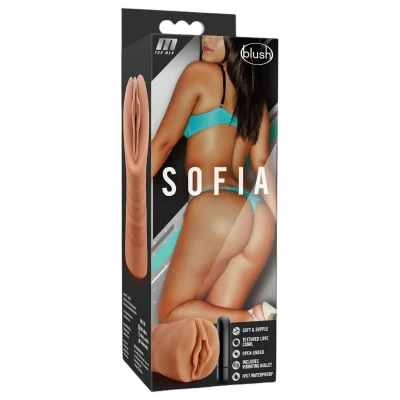 M For Men Sofia - vibrációs műpunci maszturbátor (testszínű)