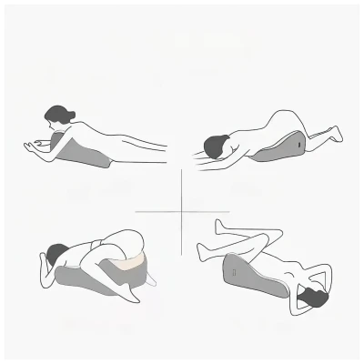 Desirel Magic Pillow - Memóriahabos párna dildótartóval (szürke)