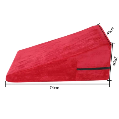 Desirel Magic Pillow - ék alakú szexpárna - nagy (piros)