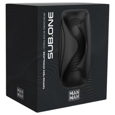 ManWan Sub.One - akkus maszturbátor férfiaknak (fekete)