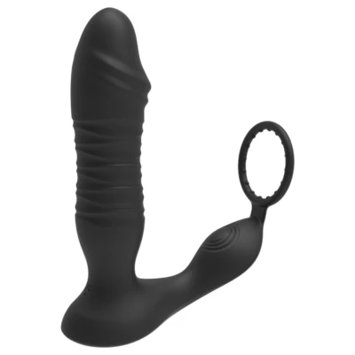 Erospace Men's Play - app-vezérelt lökő anál vibrátor (fekete)