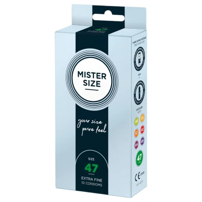 Mister Size vékony óvszer - 47 mm (10 db)