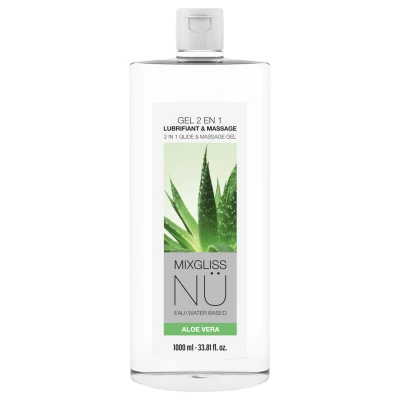 Mixgliss Nu Aloe Vera - nuru masszázs gél és síkosító (1000ml)