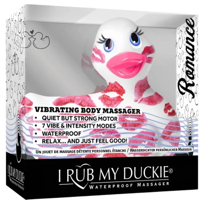 My Duckie Romance 2.0 - vízálló csikló vibrátor, csiklóizgató (fehér-pink)