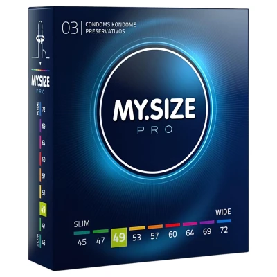 My.Size PRO - egyedi méretű óvszer - 49 mm (3 db)