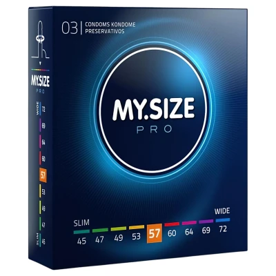 My.Size PRO - egyedi méretű óvszer - 57 mm (3 db)
