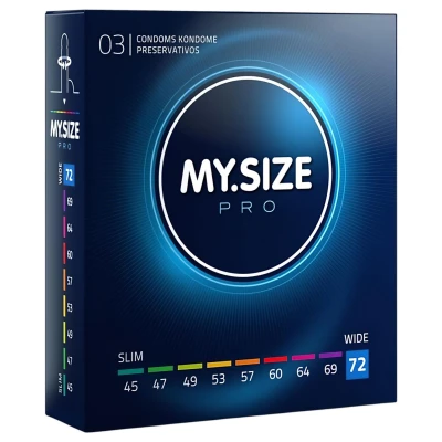 My.Size PRO - egyedi méretű óvszer - 72 mm (3 db)