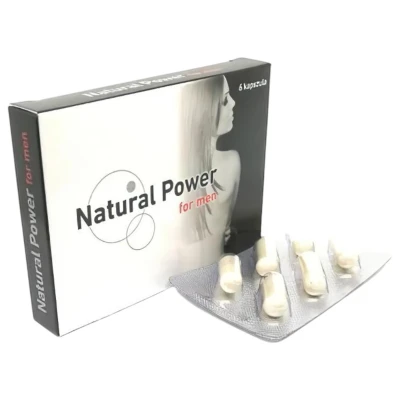 Natural Power - ginzeng tartalmú étrend-kiegészítő kapszula (6 db)