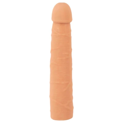 Nature Skin - hosszabbító, vastagító péniszköpeny (24 cm)