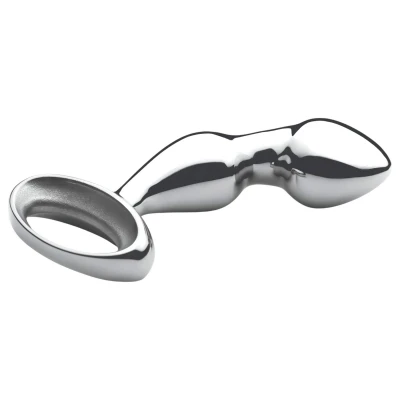 Njoy Pfun Plug - fém prosztata masszírozó dildó férfiaknak (ezüst)