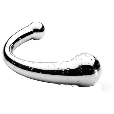 NJOY Pure Wand - anál horog dildó (ezüst)