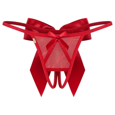 Obsessive Gifty - nyitott tanga (piros)