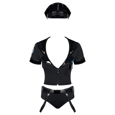 Obsessive Police - szexi rendőrnő jelmez szett (S/M)