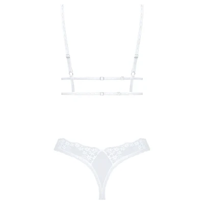Obsessive Set Heavenlly - csipkés melltartó szett (fehér)