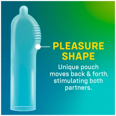 ONE Pleasure Plus - belső bordázatú óvszer (12 db)