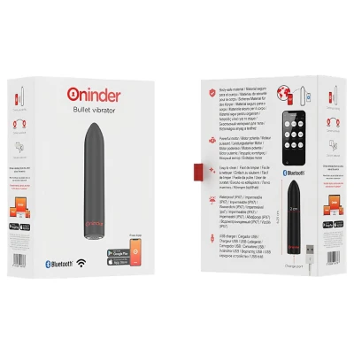 Oninder - App-vezérelt vibrátor (fekete)
