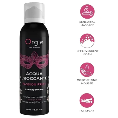 Orgie Acqua Croccante - erotikus masszázshab maracuja illattal (150 ml)
