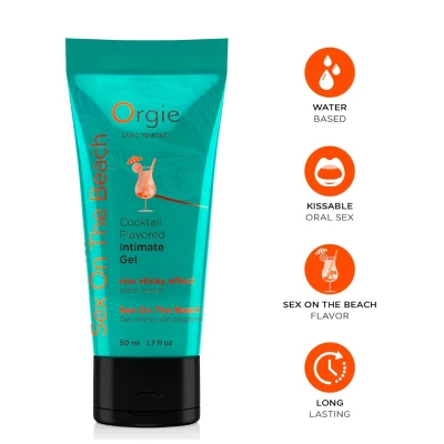 Orgie Cocktail Sex On The Beach - ehető vízbázisú síkosító (50 ml)