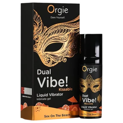 Orgie Dual Vibe - folyékony vibrátor , Sex on the Beach (15 ml)